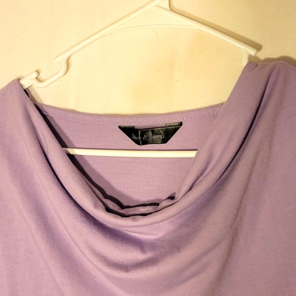 Vintage Scoop Neck Light Purple Wonder Woman 3/4  Sleeve Top Ladies sz medium - Picture 4 of 4